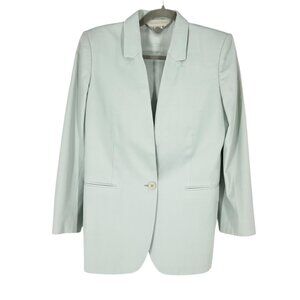Stella McCartney Mint Green One Button Blazer Jacket